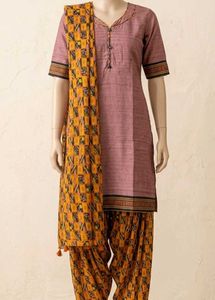 Elegant Pink Cotton Kurta set