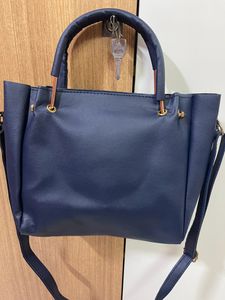 Stone leather bag