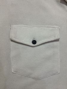H&amp;M White Textured Shirt oversized