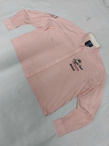 Men's Striped Long Sleeve BOXXY FIT Shirt