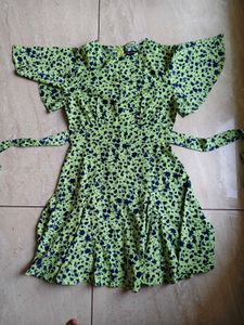 Stylish Floral Print Short Dress