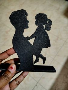 Father Daughter Silhouette Showpiece