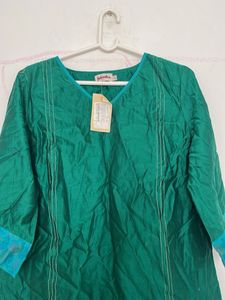 Elegant Green Cotton Kurta