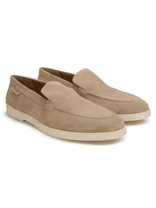 Men's Biege Leather Suede Loafers