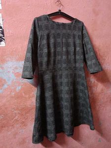 women glen plaid kurti