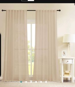 Plain Beige Curtain