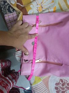 Chic Pink Clutch with Gold Clasp