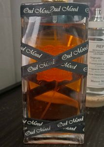 lattafa Oud Mood Perfume Bottle
