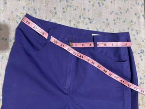 Vibrant Royal Blue Wide Leg Trousers