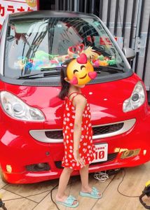 Cute Red Strawberry Print Dress with Heart Bag