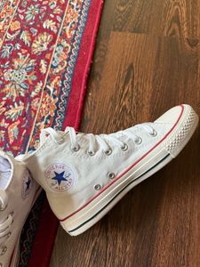 Classic White Converse High Tops
