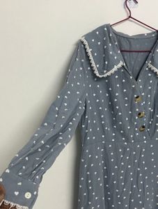 Chic Polka Dot Midi Dress