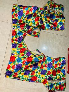 Vibrant Floral Print Blouse