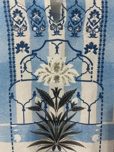 Blue And White Kurti From W