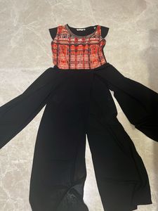 Flowy Slit Embellished Ethnic Top