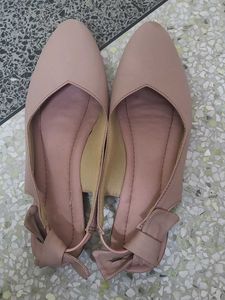 Women's Pink Bow Flats