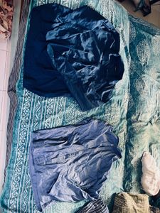 Men's Blue Casual Shirts - Pack of 2