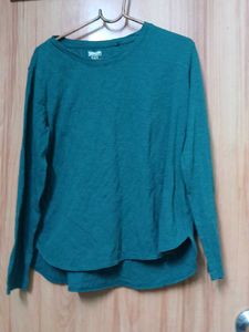 Lands' End Teal Long Sleeve Tee