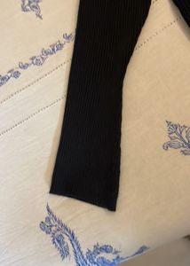 Black Polo Neck Cotton Pull Over