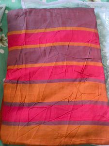 Vibrant Striped Saree
