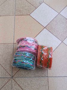 Set of Colorful Bangles 3set