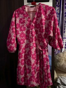 Chic Floral Wrap Dress