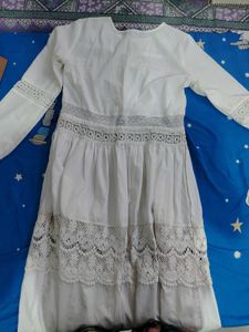 Bohemian White Lace Maxi Dress