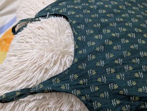 Green Floral Print Mini Dress