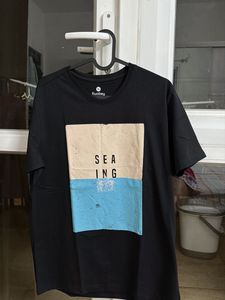 Men's Black Graphic T-Shirt