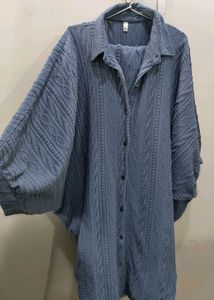 Stylish Blue Cable Knit Co-ord Set