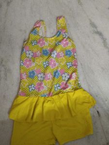 Cute Floral Swimsuit for Girls