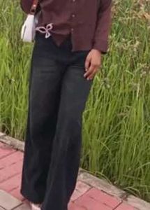 Chic Brown Oversized Collared Shirt