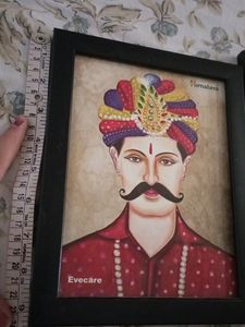 Rajasthani Man And Woman Frame Combo Of 2
