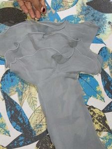 Stylish Grey Embroidered Co-Ord Set