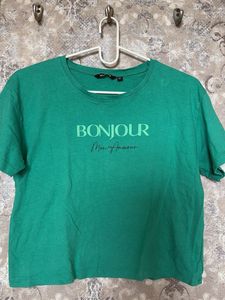 Green Bonjour Mon Amour T-Shirt