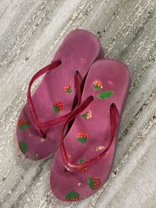 Cute pink flip flops