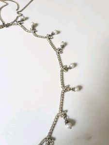 Elegant Pearl &amp; Crystal Belly Chain