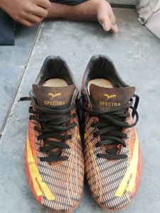 Spectra Football Cleats - Orange/Yellow used many