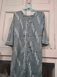 💥Grey Printed Kurta