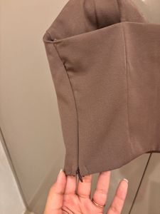Chic Brown Corset Style Top
