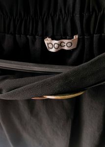 Elegant Black skirt with Gold Accent