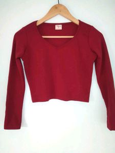 V-Neck Crop Top