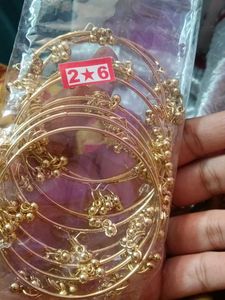 Elegant Gold Bangles Set