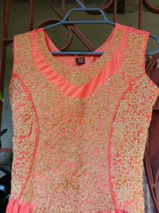 Beautiful Occassional Gown With Pant And Dupatta🌸