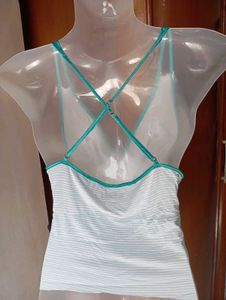 Striped Peplum Camisole Top