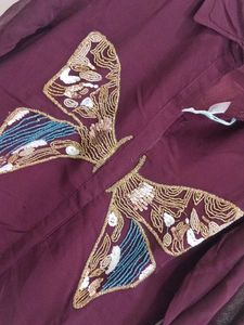 Embellished Butterfly Shirt
