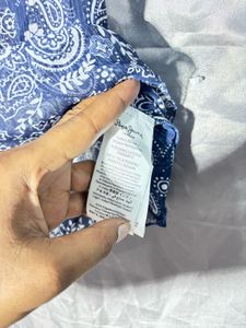 PEPE JEANS Blue Paisley Print Top