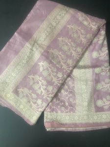 Beautiful Tissue Silk Fully Embroidered Saree