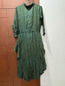 Striped Green Midi Dress