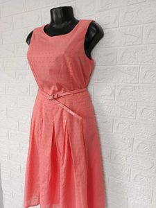 Tommy Hilfiger Fit &amp; Flare Dress With Belt